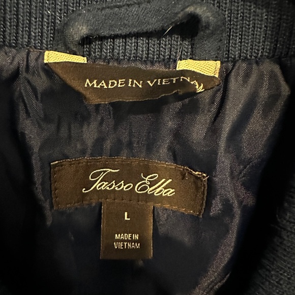 Tasso Elba Faux Suede Bomber Jacket - Large - Picture 4 of 5